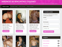 Tablet Screenshot of coquinesrencontre.com